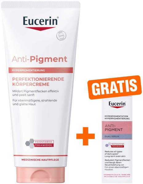 Eucerin Anti-Pigment Perfektionierende Körpercreme 200 ml + gratis Eucerin Anti - Pigment Dual SerumMini 7 ml
