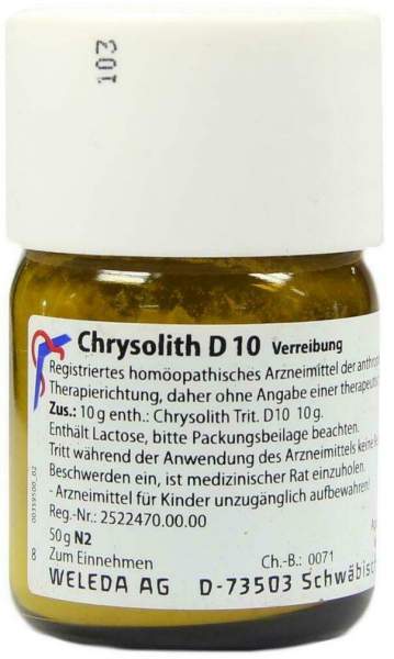 Weleda Chrysolith D10 50 G Trituration