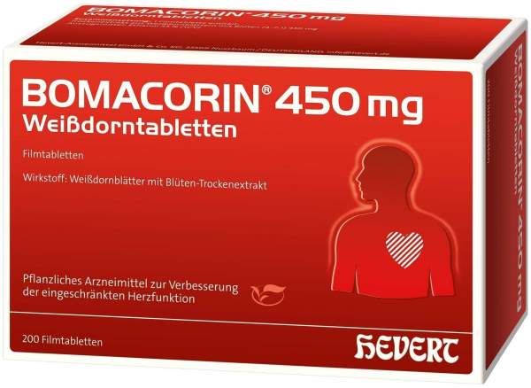 Bomacorin 450 mg Weißdorntabletten 200 Stück