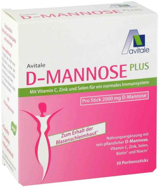 D-Mannose Plus 2000 mg 30 x 2.47 g Pulversticks
