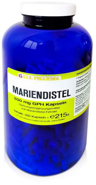 Mariendistel 500 mg Gph 360 Kapseln