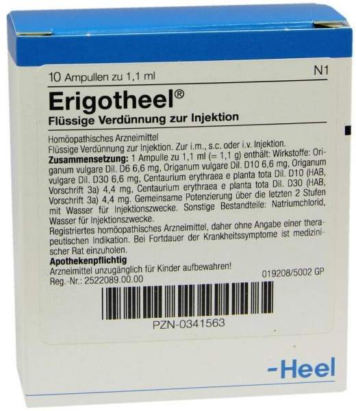 Erigotheel Ampullen 10 Ampullen