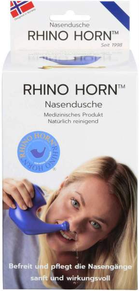 Rhino Horn Nasendusche Blau 1 Stück