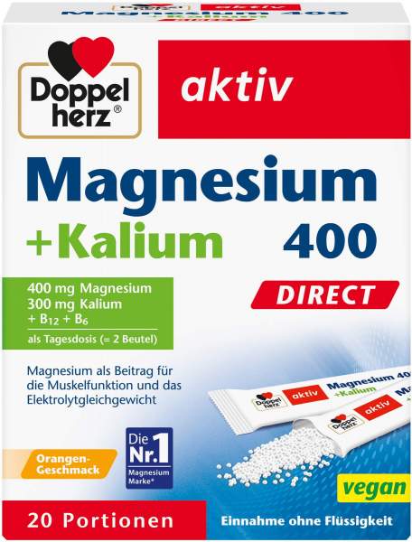 Doppelherz Aktiv Magnesium + Kalium Direct 20 Pellets