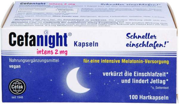 Cefanight Intens 2 mg Hartkapseln 100 Stück