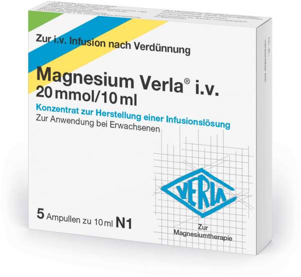 Magnesium Verla I.V. 20 Mmol Je 10 ml K.Z.H.E.Inf.Lsg
