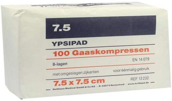Mullkompressen Ypsipad 7,5x7,5cm 8-Fach Unsteril