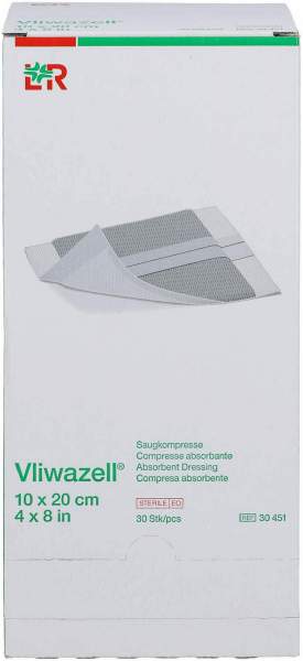 Vliwazell Saugkompressen Steril 10 X 20 cm 30 Stk
