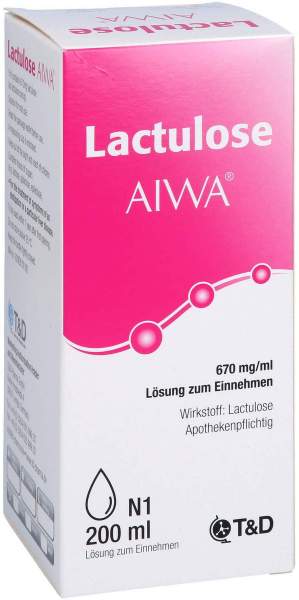 Lactulose AIWA 670 mg je ml Lösung zum Einnehmen 200 ml