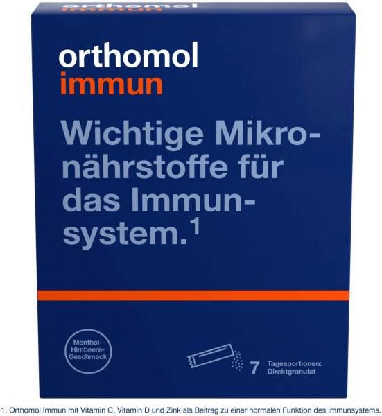 Orthomol Immun Direktgranulat Himbeer-Menthol 7 Beutel