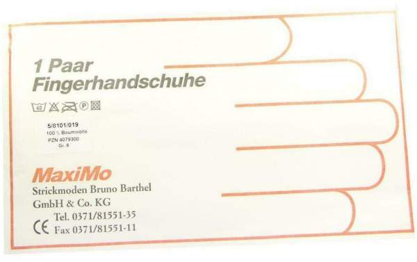 Handschuhe Baumwolle Gr. 6 Kinder 1 Paar