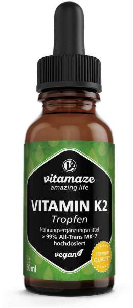 Vitamin K2 MK7 Tropfen hochdosiert vegan 50ml
