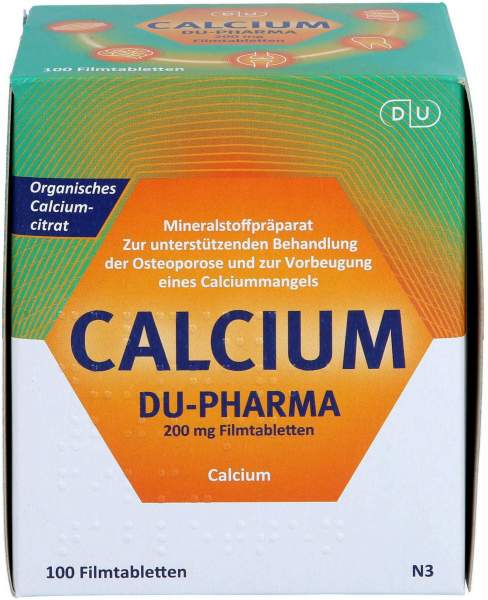 Calcium DU-Pharma 200 mg Filmtabletten 100 Stück
