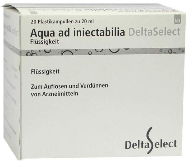 Aqua Ad Iniectabilia Plastik 20 X 20 ml Flüssigkeit