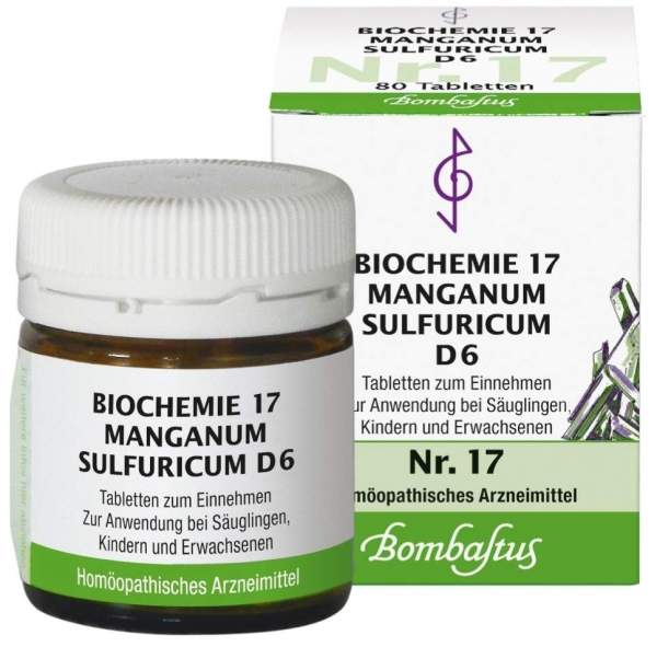 Biochemie 17 Manganum Sulfuricum D6 80 Tabletten