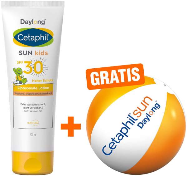 Cetaphil Sun Kids SPF 30 200 ml Liposomale Lotion + gratis Wasserball