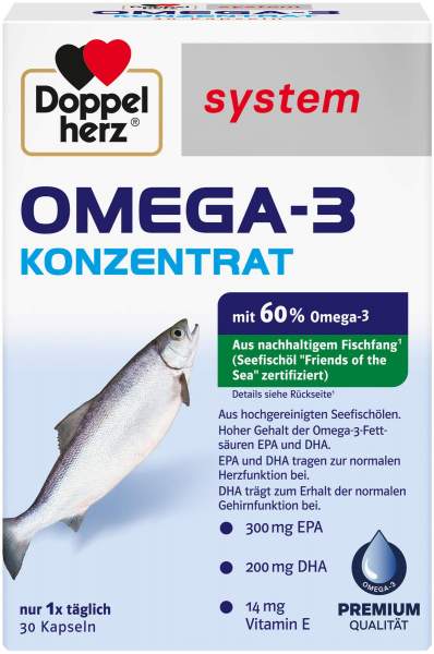 Doppelherz System Omega-3 Konzentrat 30 Kapseln