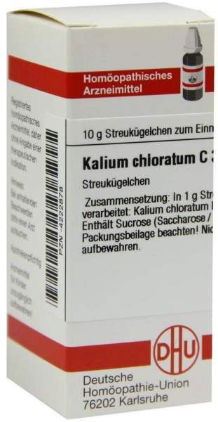 Dhu Kalium Chloratum C30 10 G Globuli