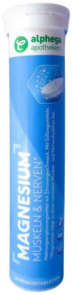 ALPHEGA Magnesium Brausetabletten 20 Stück
