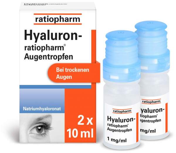 Hyaluron-ratiopharm 2 x 10 ml Augentropfen