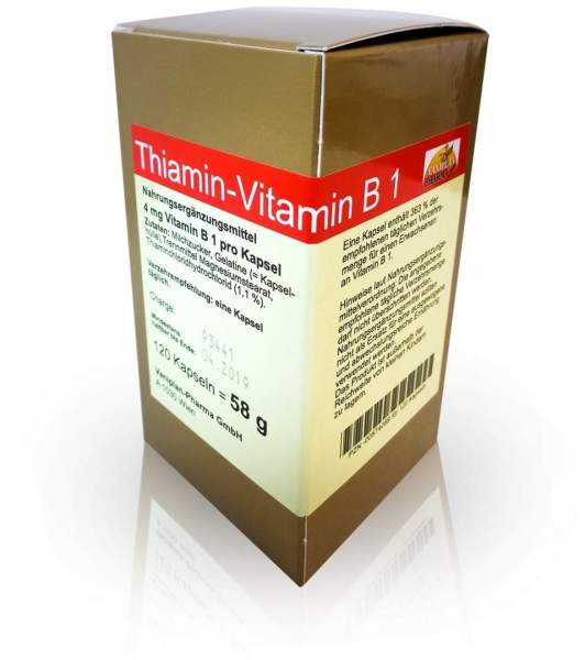 Thiamin Vitamin B1 120 Kapseln
