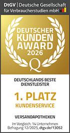 DtGV-Kundenzufriedenheit 1. Platz
