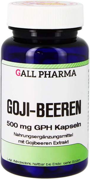 Goji Beeren 500 mg Gph 750 Kapseln