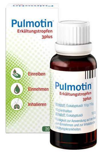 Pulmotin Erkältungstropfen 3 plus 20 ml