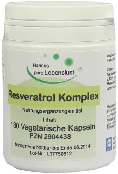 Resveratrol Komplex Vegi 180 Kapseln