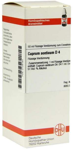 Cuprum Aceticum D4 50 ml Dilution
