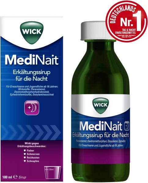 WICK MediNait Erkältungssirup für die Nacht 180 ml