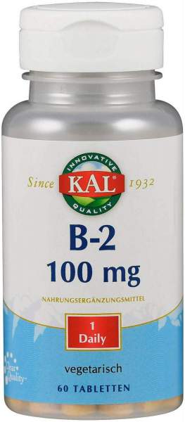 Vitamin B2 Riboflavin 100 mg Tabletten 60 Stück