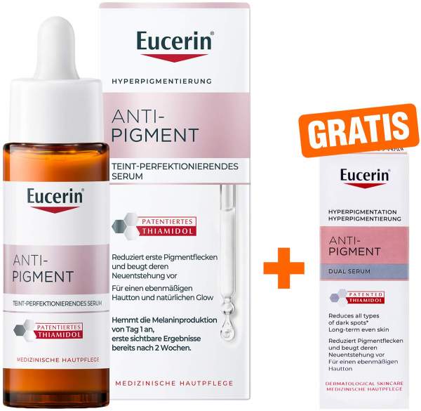 Eucerin Anti-Pigment Teint Perfektionierendes Serum 30 ml + Gratis Eucerin Anti - Pigment Dual Serum Mini 7 ml