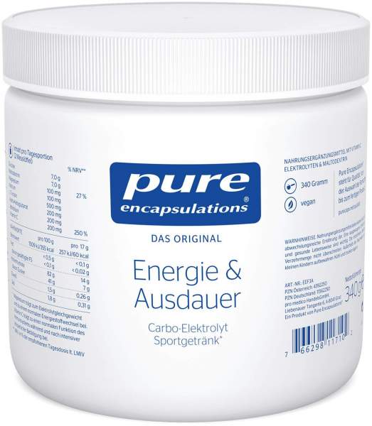 Pure Encapsulations Energie &amp; Ausdauer 340 G Pulver