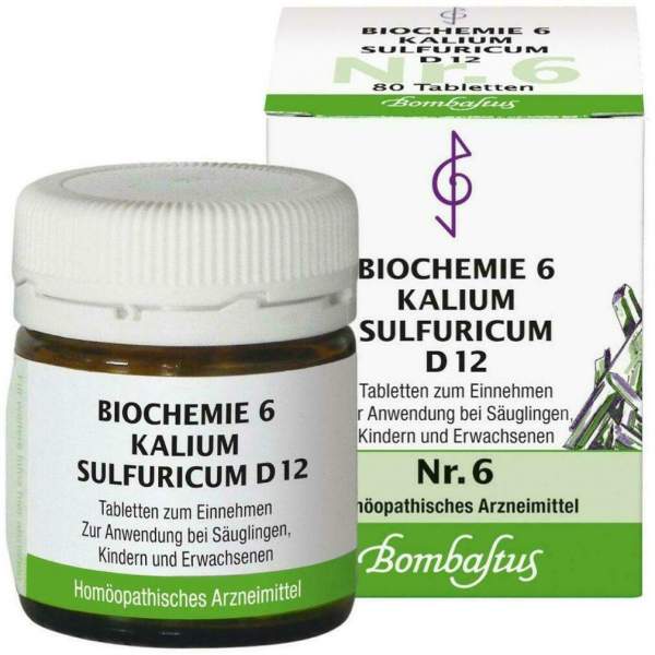 Biochemie Bombastus 6 Kalium Sulfuricum D 12 80 Tabletten