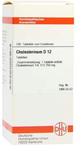 Dhu Cholesterinum D12 Tabletten 200 Tabletten