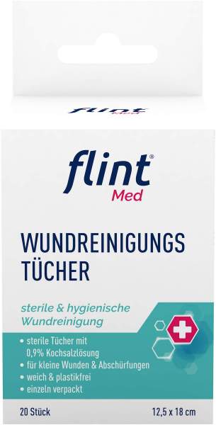 Flint Med Wundreinigungstücher steril 20 Stück