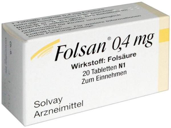 Folsan 0,4 mg 20 Tabletten