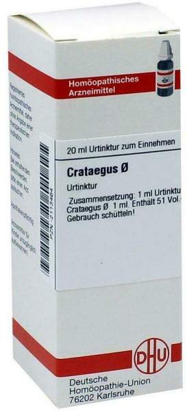 DHU Crataegus Urtinktur 20 ml Dilution