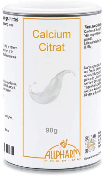 Calciumcitrat Allpharm Premium Pulver 90 G