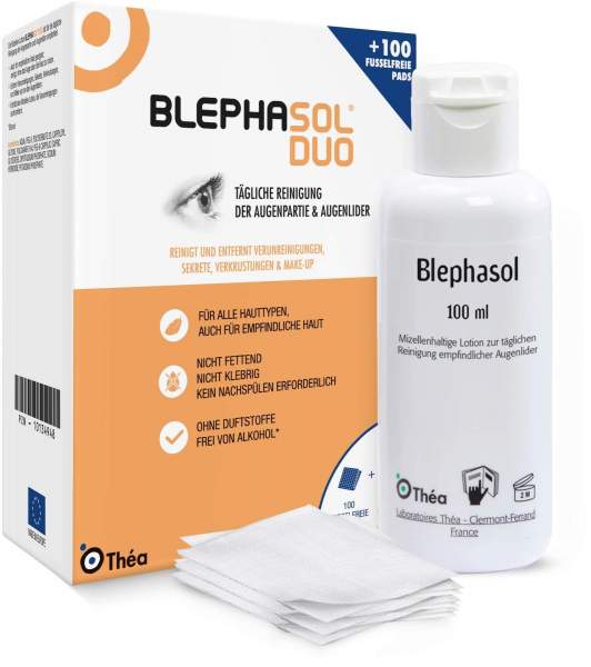 Blephasol Duo 100 ml Lotion + 100 Reinigungspads
