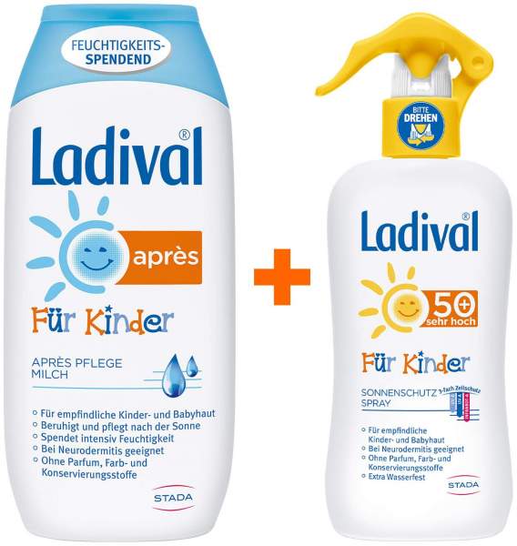 Ladival Kinder Apres 200 ml Lotion + Ladival Kinder Spray LSF 50+ 200 ml