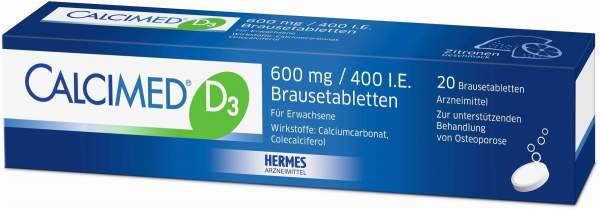 Calcimed D3 600 mg 400 I.E. 20 Brausetabletten
