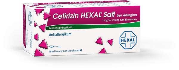 Cetirizin Hexal Saft bei Allergien 75 ml