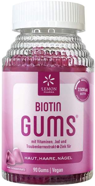 Lemon Pharma Biotin Gums Himbeergeschmack 90 Stück