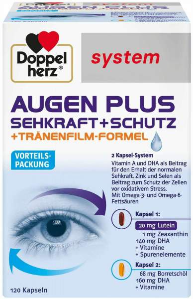 Doppelherz system Augen plus Sehkraft + Schutz 120 Kapseln