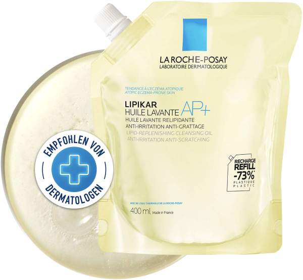 La Roche-Posay Lipikar Dusch- und Badeöl AP+ Nachfüllpack 400 ml