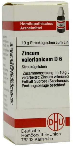 Dhu Zincum Valerianicum D6 10 G Globuli