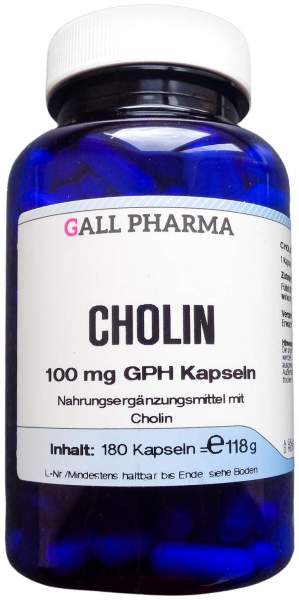 Cholin 100 mg Gph 180 Kapseln