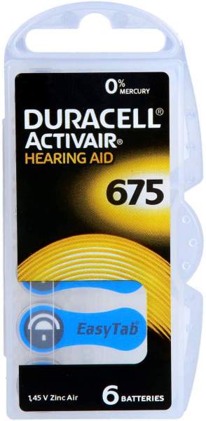 Batterien Für Hörgeräte Duracell 675